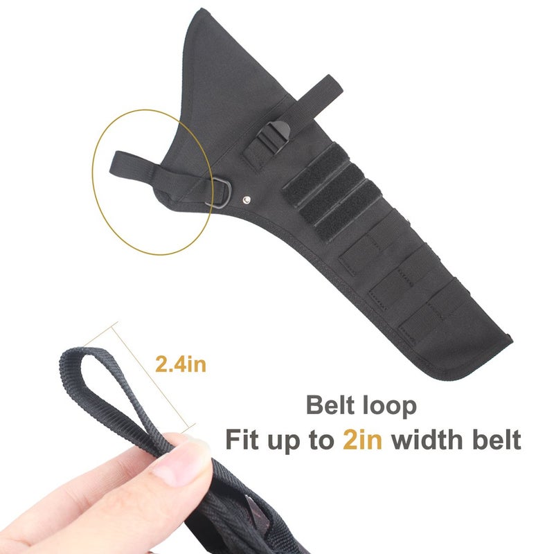 KRATARC Archery Lightweight Hip Arrow Quiver Foldable Compact Arrows Bag with Molle System Hanged for Target Shooting (Black- (with Belt)) - Image 5